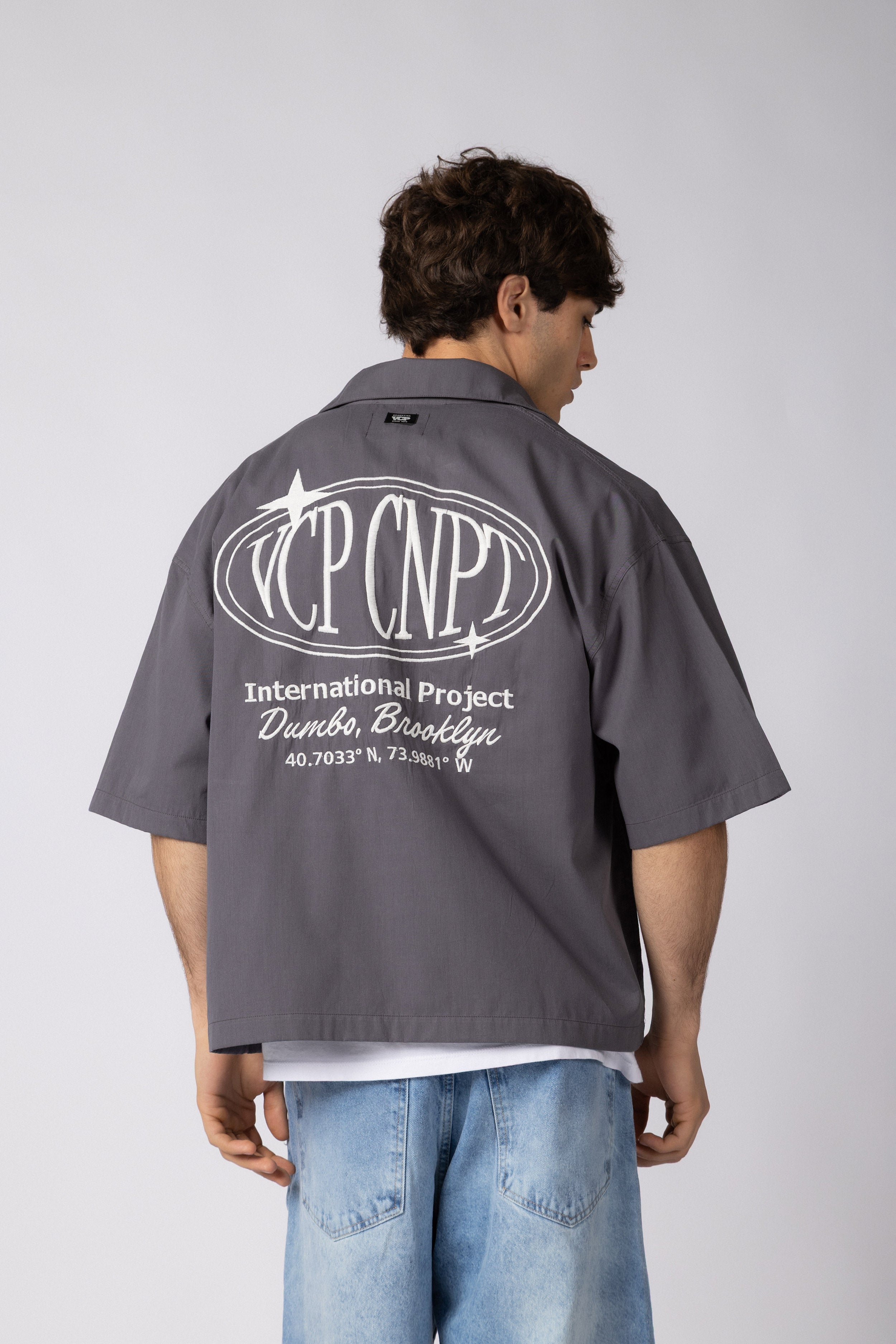 CAMISA MANGA CORTA KYE DUMBO GRIS