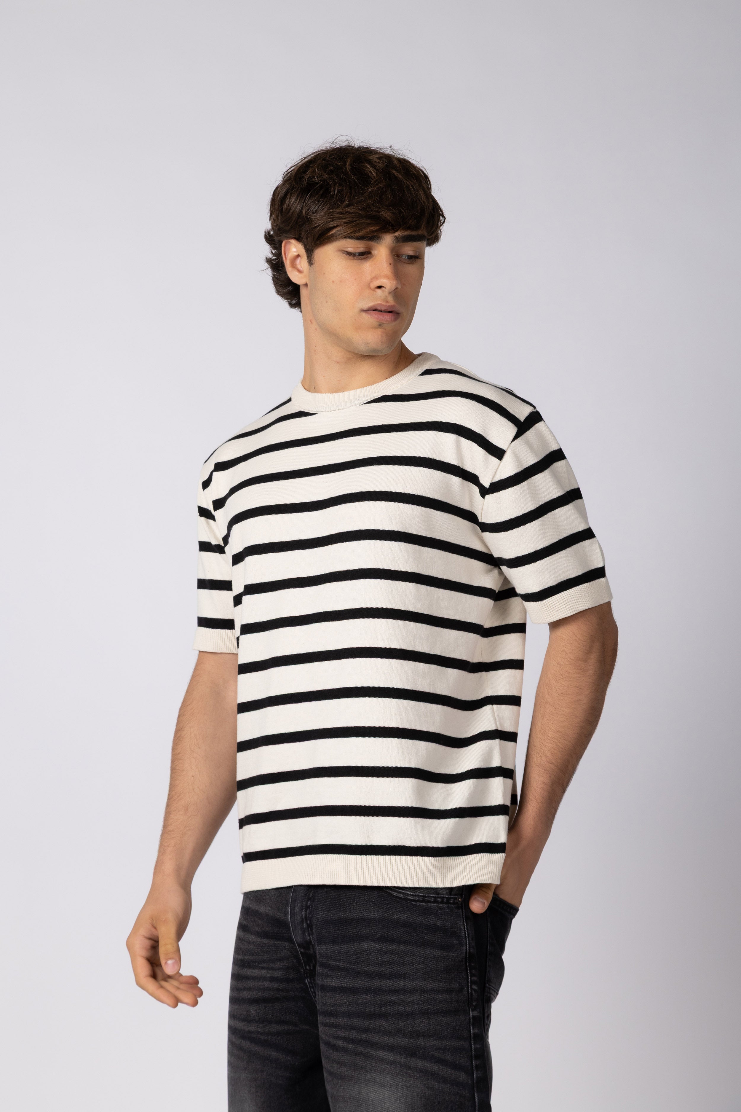 REMERA TEJIDA KROSS CRUDO