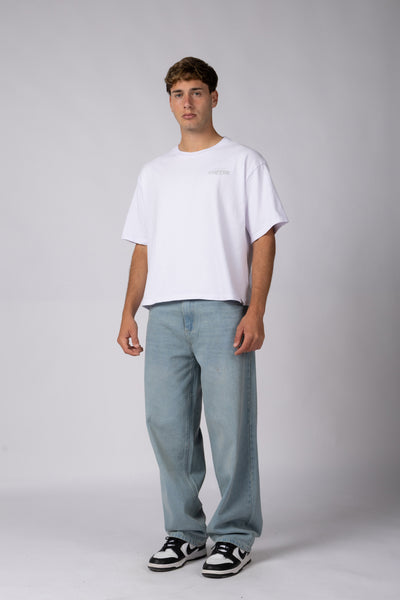 REMERA BOXY ZX MELLOW BLANCA