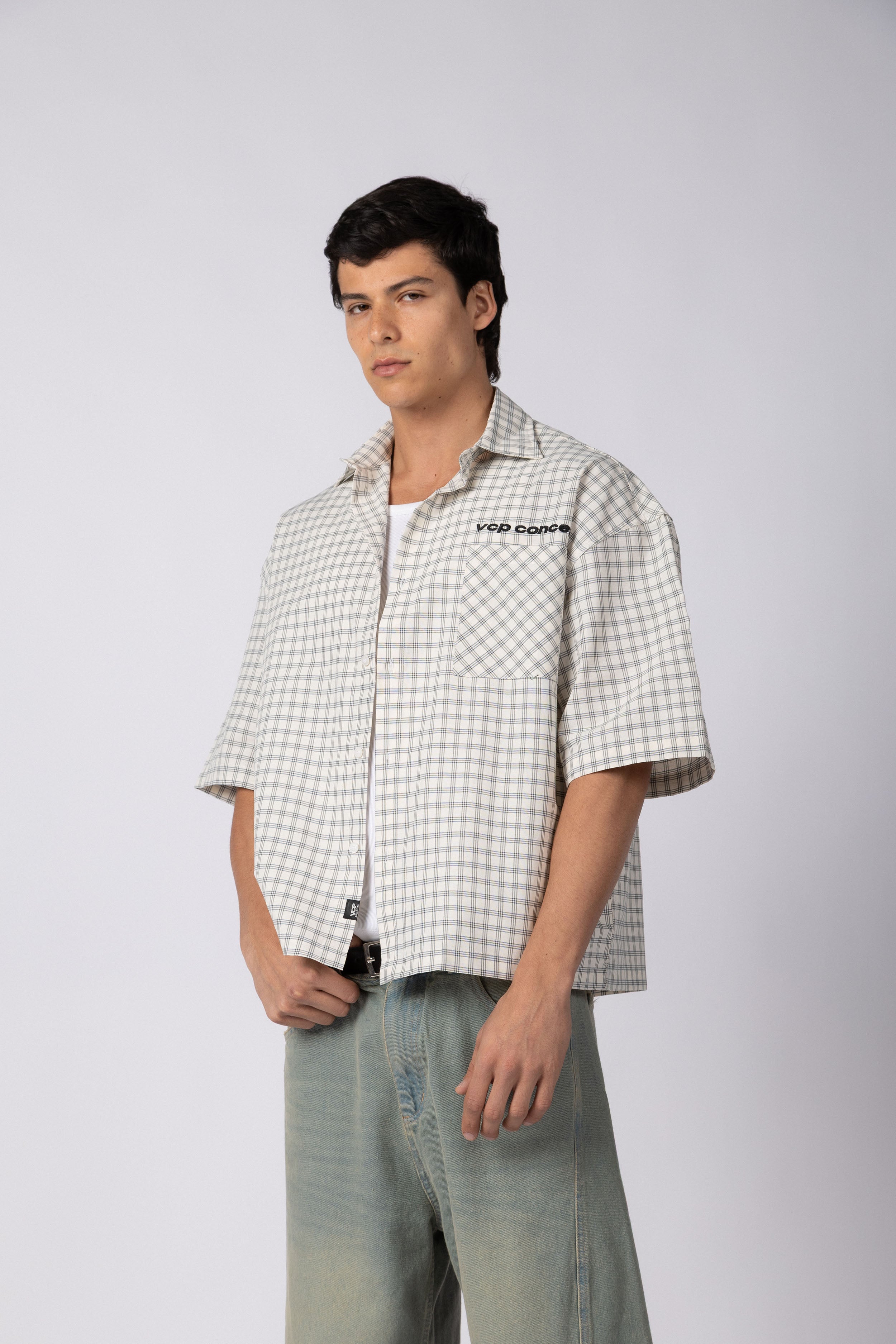 CAMISA MANGA CORTA FEY GRIT GRIS