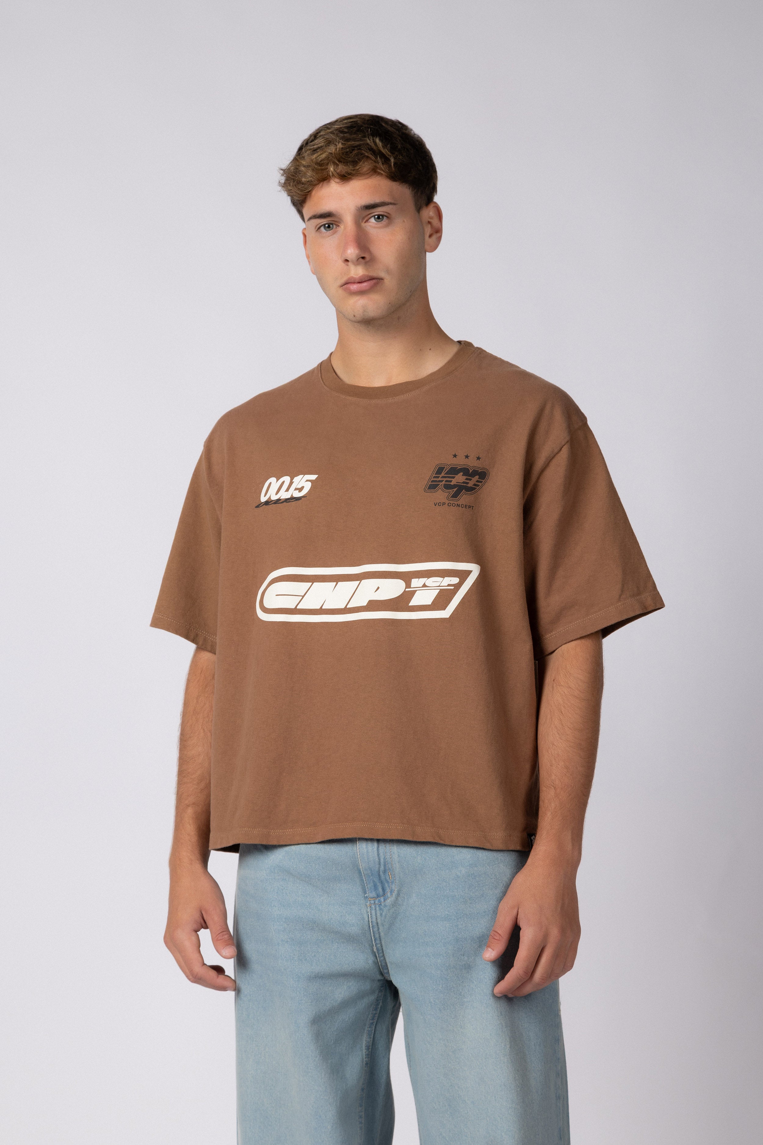 REMERA BOXY ZX RALLY MOKA
