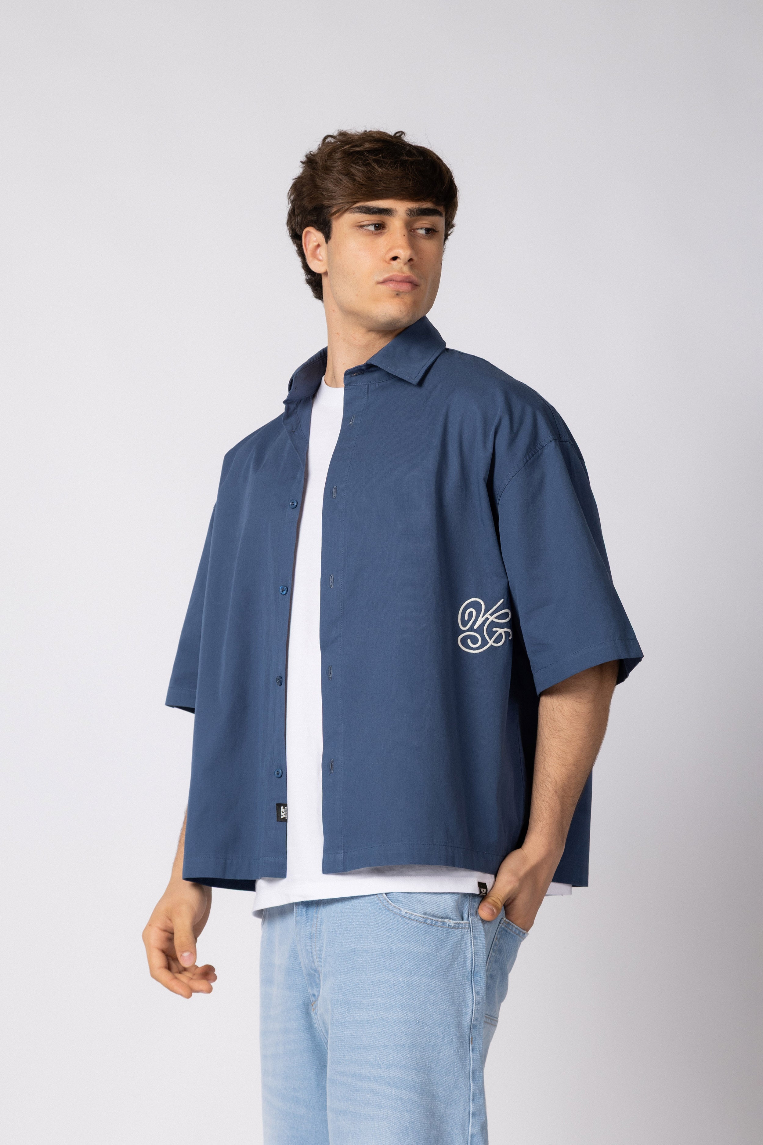 CAMISA MANGA CORTA KYE SIGIL NAVY