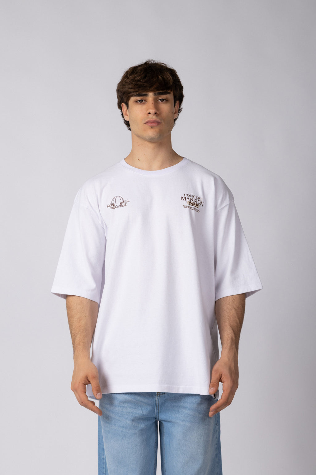 REMERA OVER RHY MANSION BLANCA