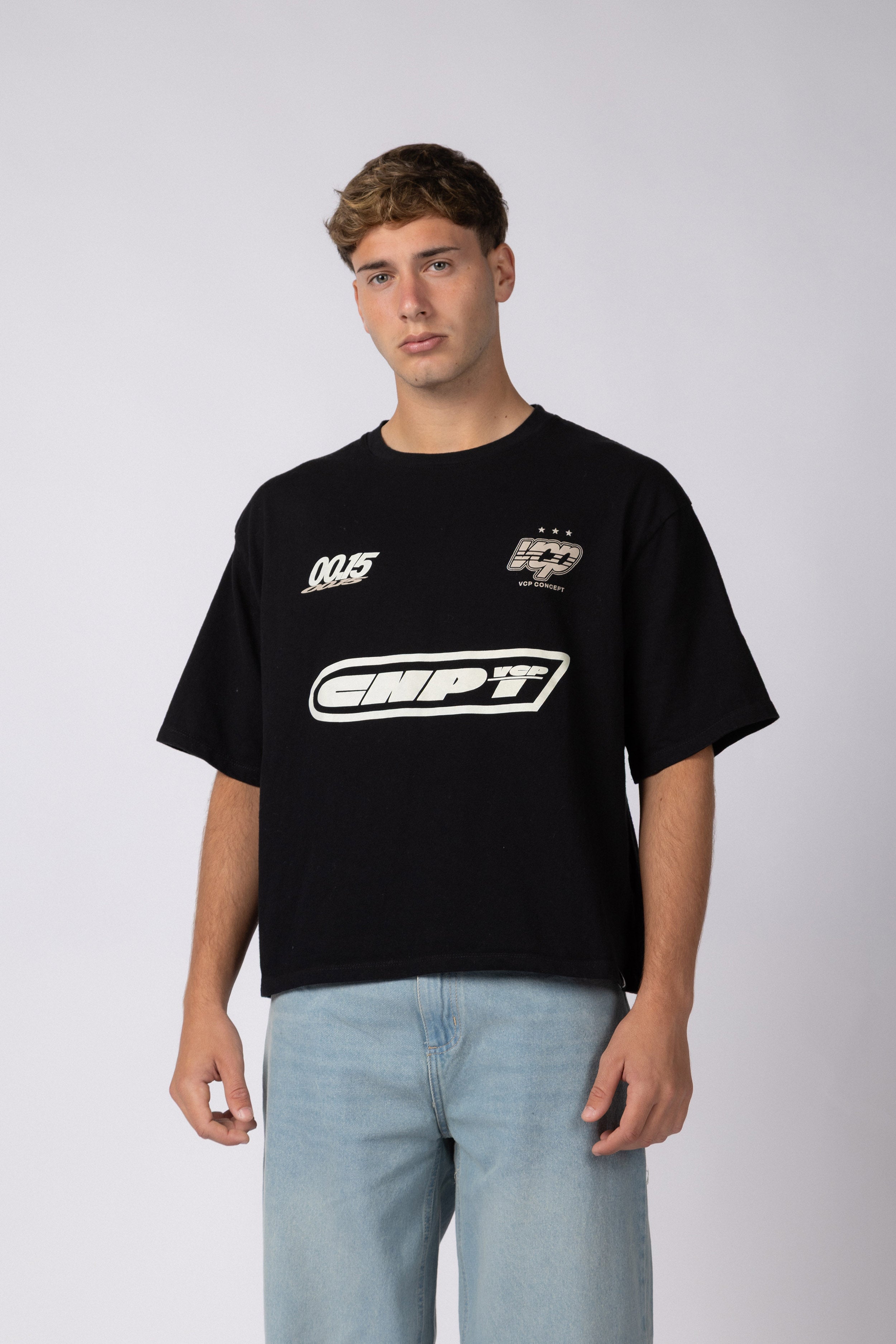 REMERA BOXY ZX RALLY NEGRA